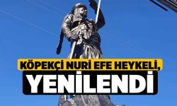 Köpekçi Nuri Efe heykeli, yenilendi