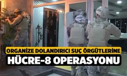 Organize dolandırıcı suç örgütlerine Hücre-8 operasyonu