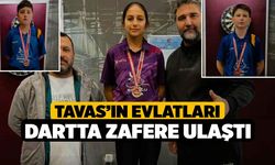 Tavas’ın evlatları dartta zafere ulaştı