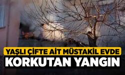 Yaşlı Çifte Ait Müstakil Evde Korkutan Yangın