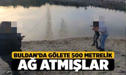 Buldan’da Gölette 500 metrelik Ağ Yakalandı