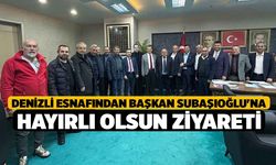 Denizli esnafından Başkan Subaşıoğlu'na hayırlı olsun ziyareti