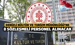 Denizli Kültür ve Turizm Müdürlüğü'ne 8 sözleşmeli personel alınacak