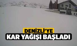 Denizli'ye Kar Yağışı Başladı