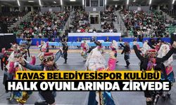 Tavas Belediyesispor Kulübü halk oyunlarında zirvede