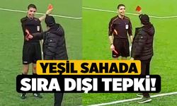 Yeşil sahada sıra dışı tepki!