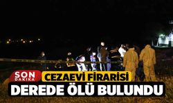 Cezaevi firarisi derede ölü bulundu