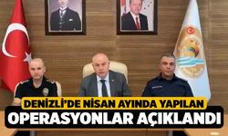 Denizli'de Nisan Ayında Gerçekleştirilen Operasyonların Detayları Açıklandı
