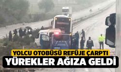 Yolcu Otobüsü Denizli'de Kaza Yaptı