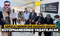 Denizlili Şehidin İsmi Okuduğu Okulun Kütüphanesinde Yaşatılacak