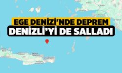 Ege Denizi'nde 6,1 büyüklüğünde deprem, Denizli'yi de Salladı