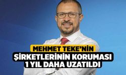 Mehmet Teke’nin şirketlerinin koruması 1 yıl daha uzatıldı