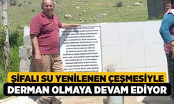 Şifalı su yenilenen çeşmesiyle derman olmaya devam ediyor