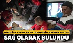 Denizli'de kaybolan 90 yaşındaki Alzheimer hastası sağ olarak bulundu