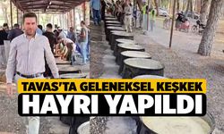 Tavas'ta Geleneksel Keşkek Hayrı Yapıldı