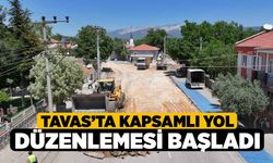 Tavas’ta kapsamlı yol düzenlemesi başladı