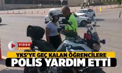 Denizli'de YKS'ye Geç Kalan Öğrencilere Polis Yardım Etti