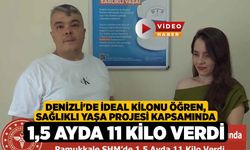 Denizli'de İdeal Kilonu Öğren, Sağlıklı Yaşa Projesi Kapsamında 1,5 Ayda 11 Kilo Verdi