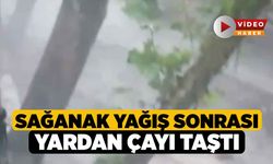 Sağanak Yağış Sonrası Yardan Çayı taştı