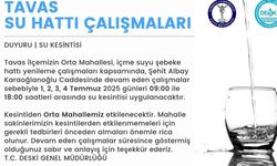 Tavas'ta içme suyu şebekeleri yenileniyor