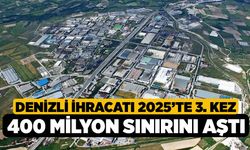 Denizli ihracatı 2025’te 3. kez 400 milyon sınırını aştı