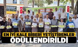 Kale'de En İyi Biber Yetiştiricileri Ödüllendirildi
