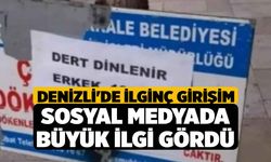 Denizli'de İlginç girişim sosyal medyada büyük ilgi gördü