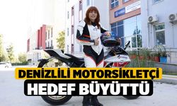 Denizlili motorsikletçi hedef büyüttü
