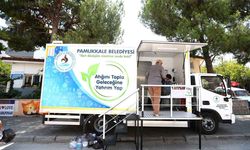 Pamukkale’de Atıklar Mobil Araçla Toplanıyor