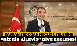 Başkan Erdoğan meclis üyelerine "Biz bir aileyiz" diye seslendi