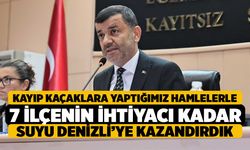 Çavuşoğlu, Yaptığımız Hamlelerle 4.5 Milyon Metreküp Suyu Denizli'ye Kazandırdık