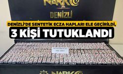 Denizli'de Sentetik Ecza Hapları Ele Geçirildi, 3 Kişi Tutuklandı