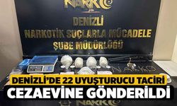 Denizli’de 22 uyuşturucu taciri cezaevine gönderildi