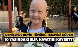 Denizli'de Beyin Tümörü Tedavisi Gören 10 Yaşındaki Elif, Hayatını Kaybetti