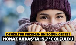 Denizli’de Sezonun En Soğuk Gecesi: Honaz Akbaş’ta -5,7 °C Ölçüldü