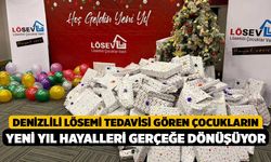 Denizlili Lösemi tedavisi gören çocukların yeni yıl hayalleri gerçeğe dönüşüyor
