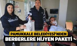 Pamukkale Belediyesi'nden Berberlere Hijyen Paketi