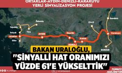 Bakan Uraloğlu, "Sinyalli hat oranımızı yüzde 61'e yükselttik"