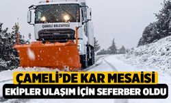 Çameli’de Kar Mesaisi: Ekipler Ulaşım İçin Seferber Oldu