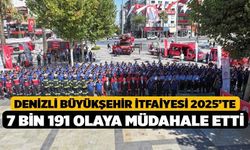 Denizli Büyükşehir İtfaiyesi 2025’te 7 bin 191 olaya müdahale etti