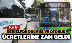 Denizli’de dolmuş ve otobüs ücretlerine zam geldi