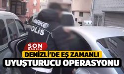 Denizli'de eş zamanlı uyuşturucu operasyonu