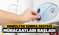 Denizli'de Isınma desteği müracaatları başladı