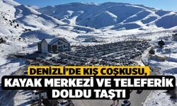 Denizli’de Kış Coşkusu, Kayak Merkezi ve Teleferik doldu taştı