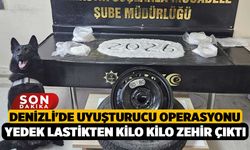 Denizli'de Uyuşturucu Operasyonu, Yedek Lastikten Kilo Kilo Zehir Çıktı
