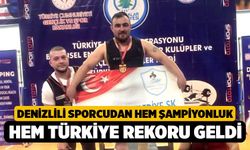 Denizlili Sporcudan Hem Şampiyonluk Hem Türkiye Rekoru Geldi