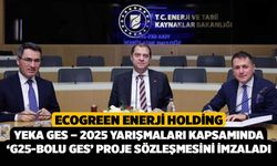 Ecogreen Enerji Holding YEKA GES – 2025 Yarışmaları kapsamında ‘G25-Bolu GES’ proje sözleşmesini imzaladı