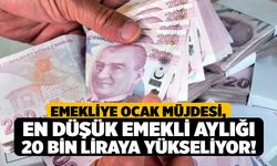 Emekliye Ocak Müjdesi, En Düşük Emekli Aylığı 20 Bin Liraya Yükseliyor!
