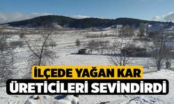 İlçede yağan kar üreticileri sevindirdi