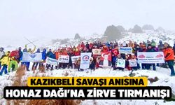 Kazıkbeli Savaşı anısına Honaz Dağı'na zirve tırmanışı